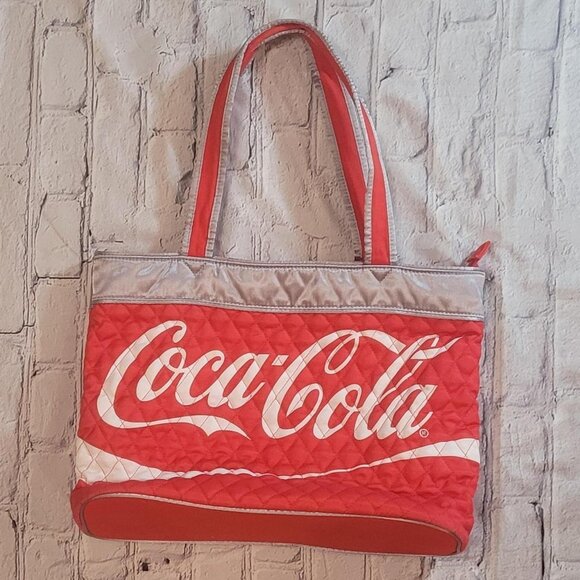Coca-Cola red and silver tote bag #CocaCola - Picture 1 of 6